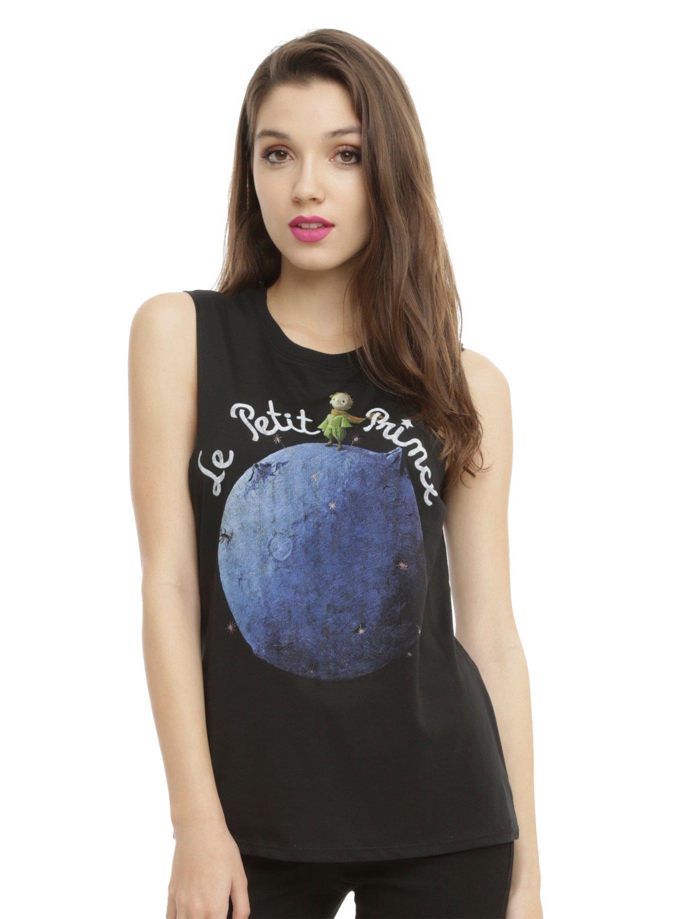 The Little Prince Le Petit Prince Planet Girls Muscle Top, BLACK, hi-res