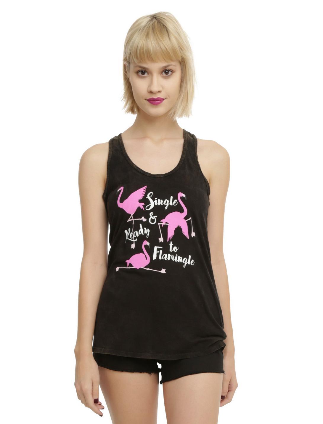 Single Flamingo Girls Tank Top, PINK, hi-res