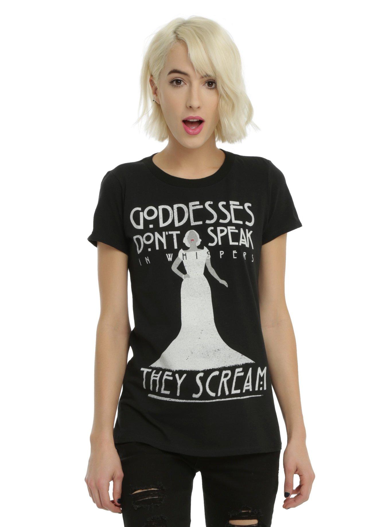 American Horror Story: Hotel Goddesses Scream Girls T-Shirt, BLACK, hi-res