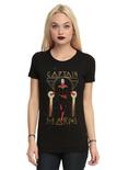 Her Universe Marvel Captain Marvel Art Deco Girls T-Shirt, BLACK, hi-res