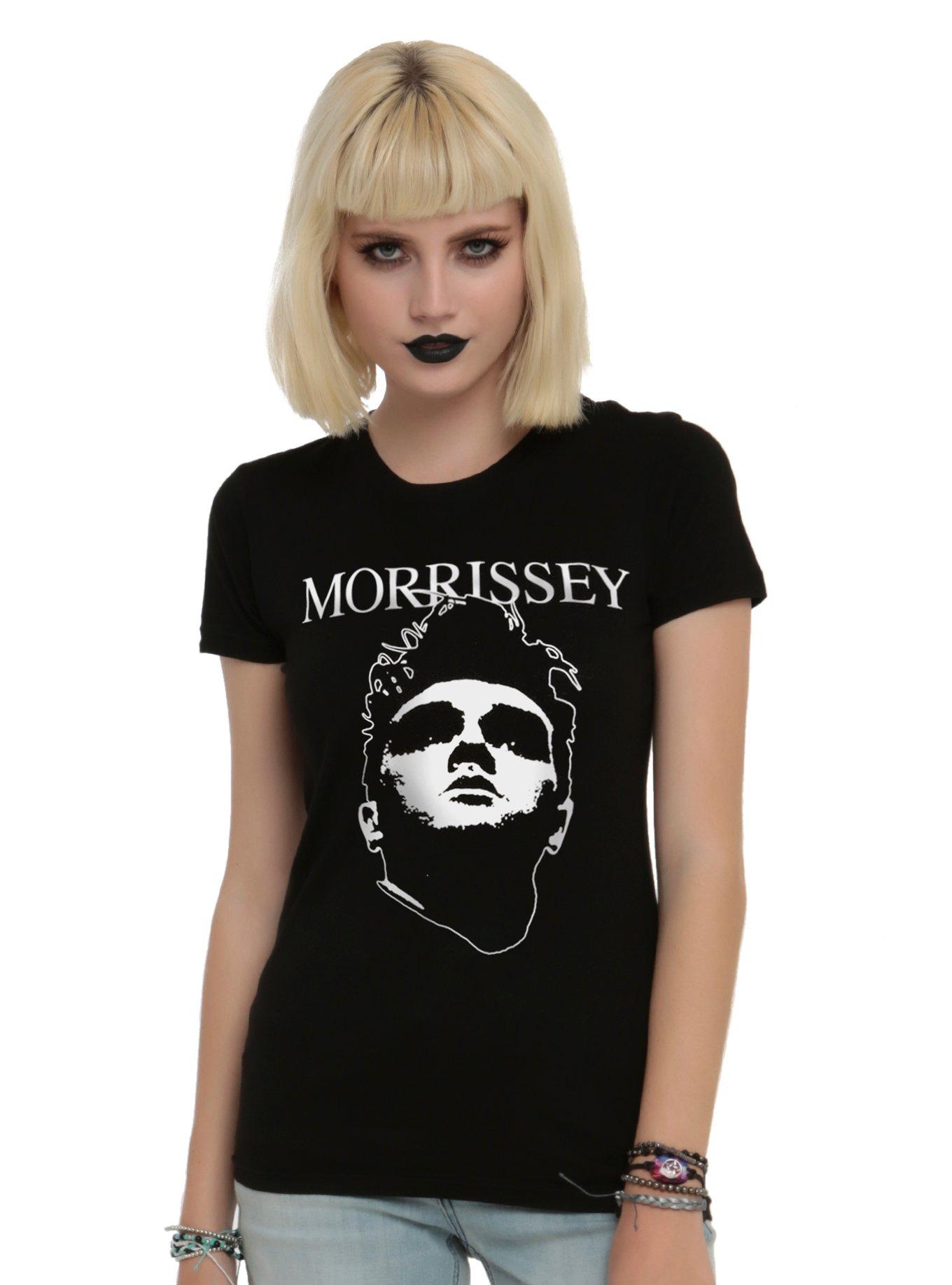 Morrissey Face Girls T-Shirt, BLACK, hi-res