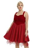 Disney Alice Through The Looking Glass Red Queen Heart Dress Plus Size, RED, hi-res
