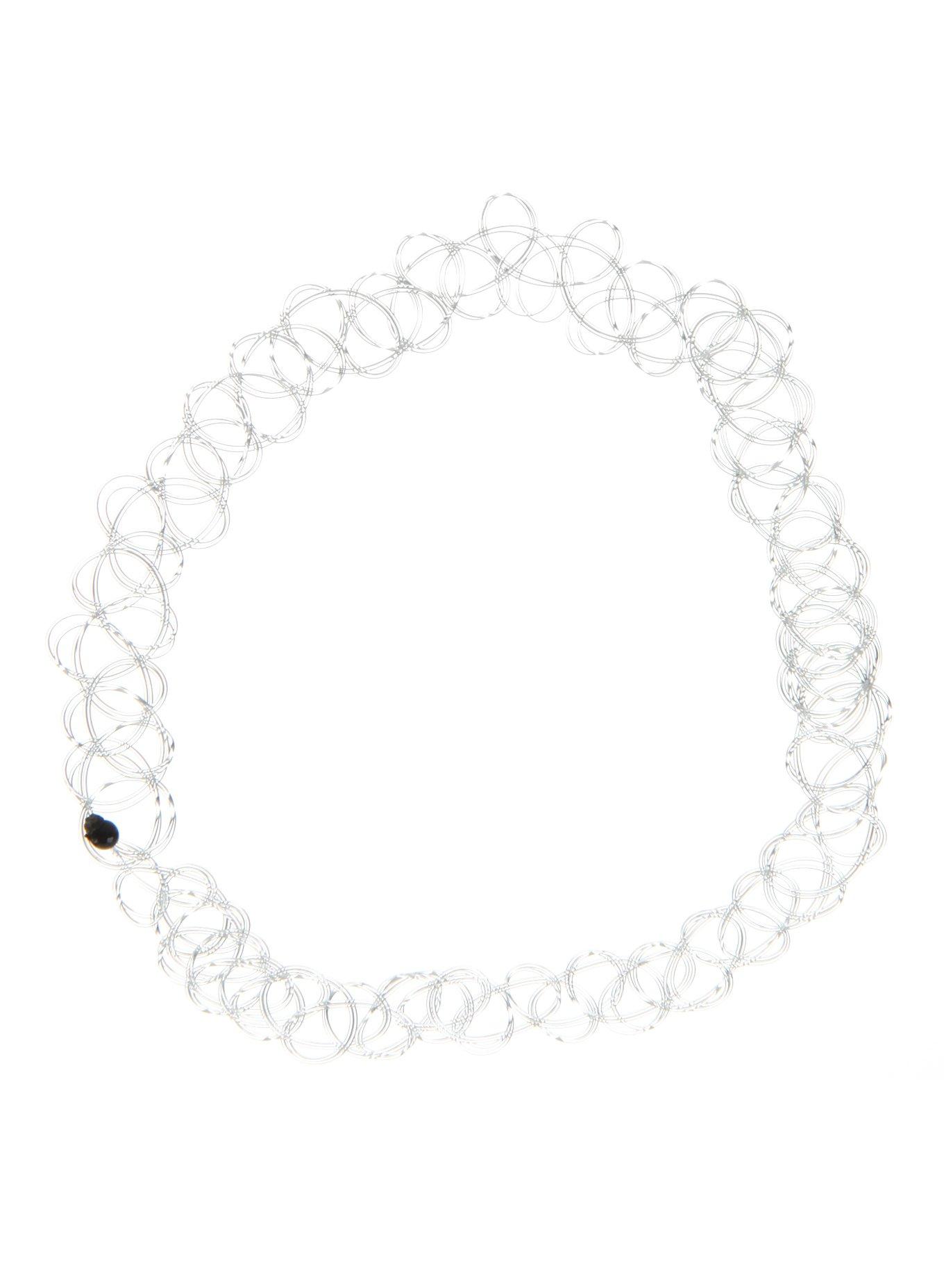 Clear Tattoo Choker, , hi-res
