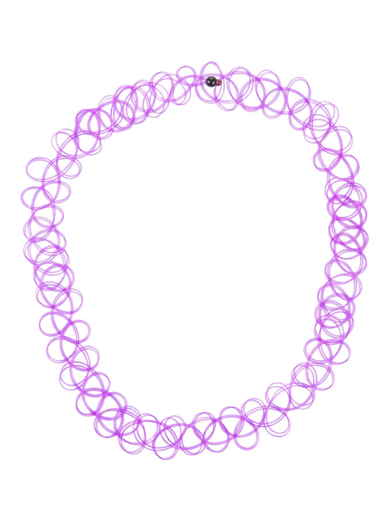 Purple Tattoo Choker, , hi-res