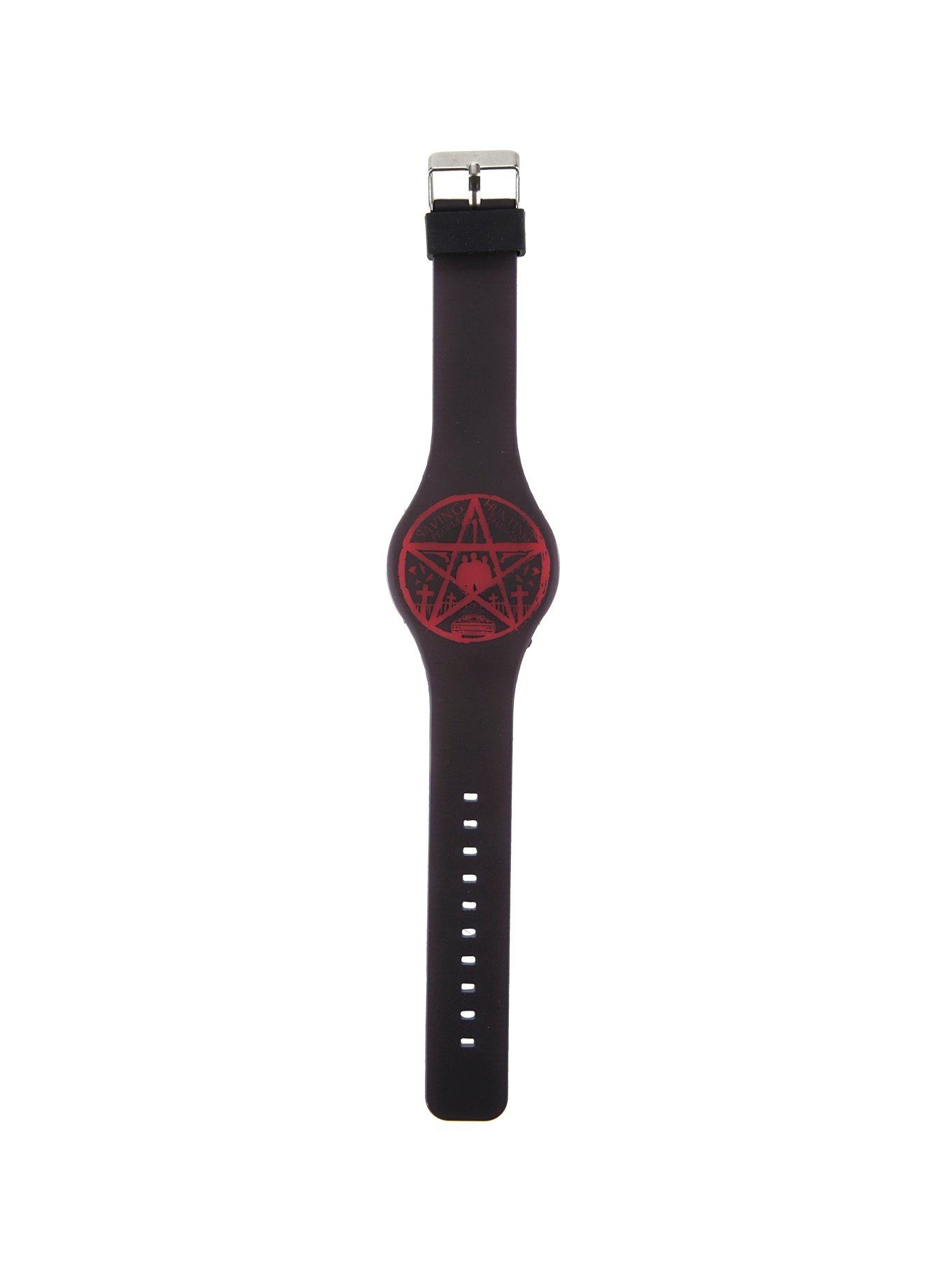 Supernatural Saving People Hunting Things LED Rubber Watch, , hi-res