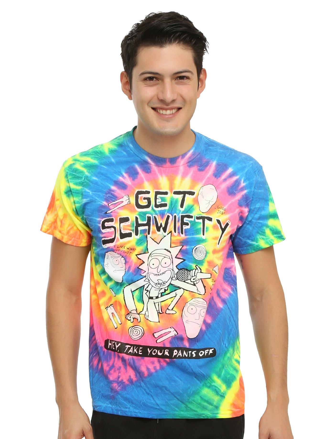 Rick And Morty Get Schwifty Tie-Dye T-Shirt, TIE DYE, hi-res