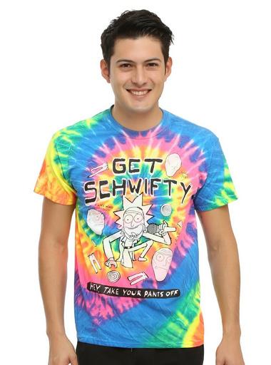 Rick And Morty Get Schwifty Tie Dye T Shirt Hot Topic