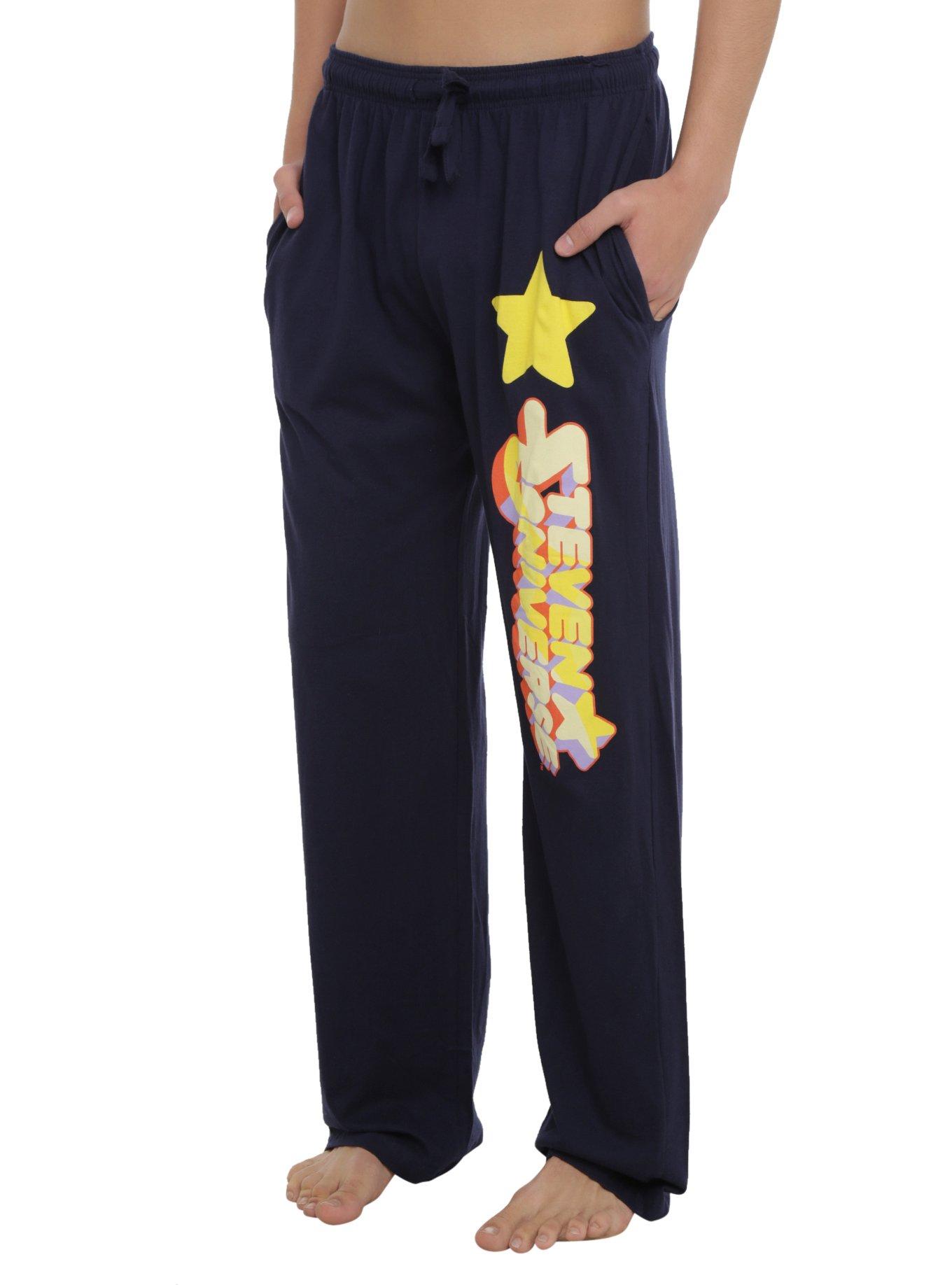 Steven Universe Steven Logo Guys Pajama Pants, BLUE, hi-res