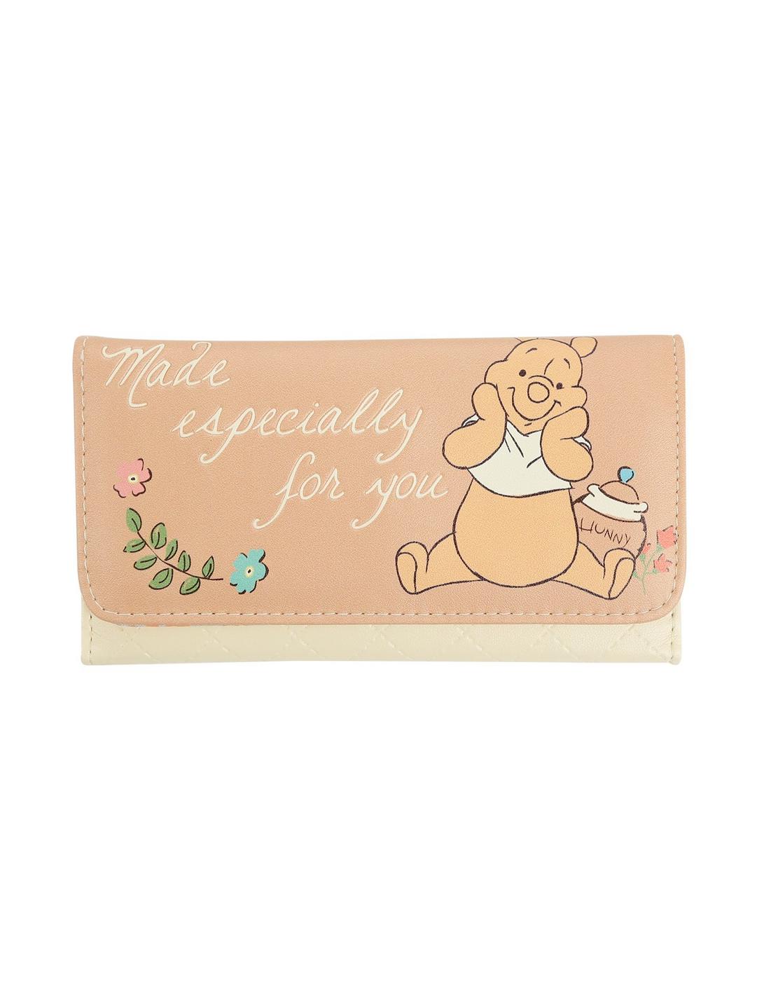 Disney Winnie The Pooh Quote Quilted Flap Wallet, , hi-res