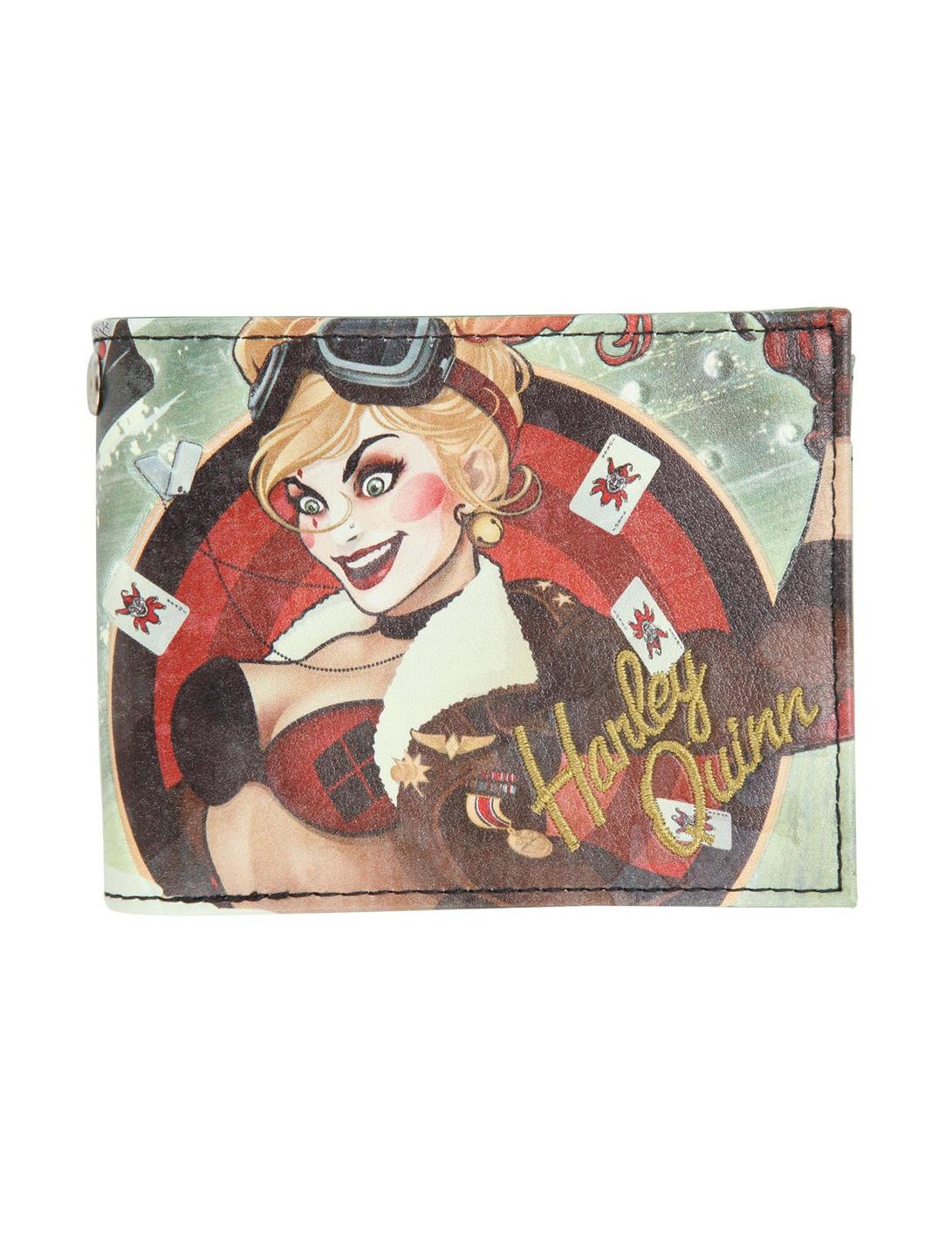 DC Comics Bombshells Harley Quinn Bi-Fold Wallet, , hi-res