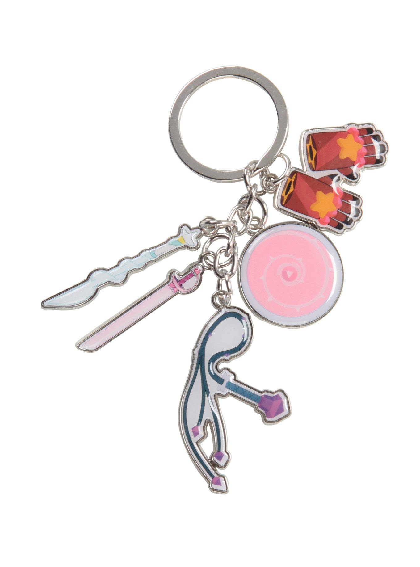 Steven Universe Weapons Charm Key Chain, , hi-res