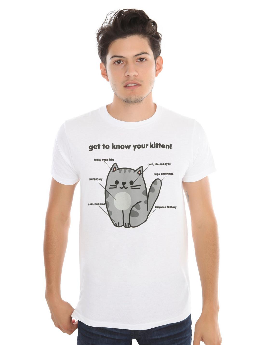 Get To Know Your Kitten T-Shirt, WHITE, hi-res