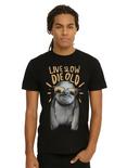 Live Slow Die Old Sloth T-Shirt, BLACK, hi-res