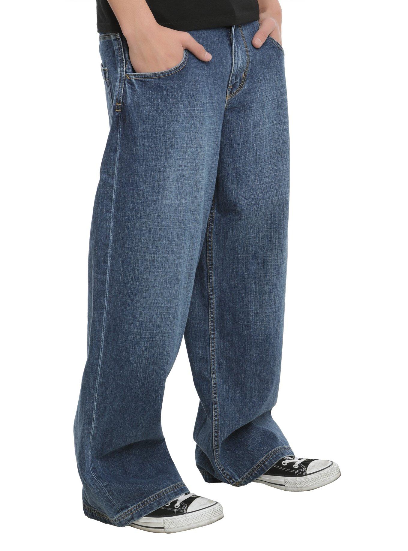 JNCO Light Wash Half Pipe Jeans