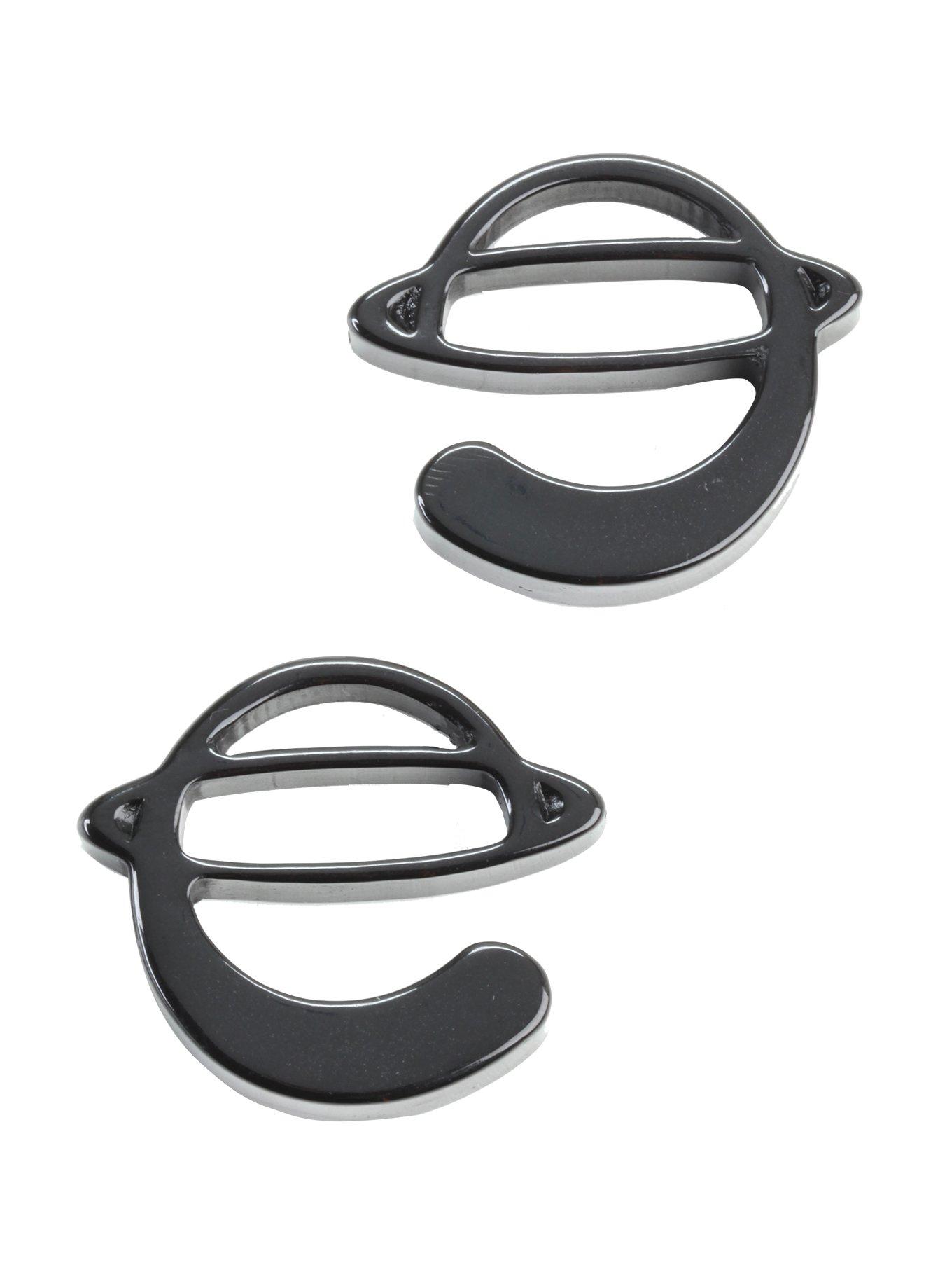 Acrylic Black Saturn Spiral 2 Pack, BLACK, hi-res