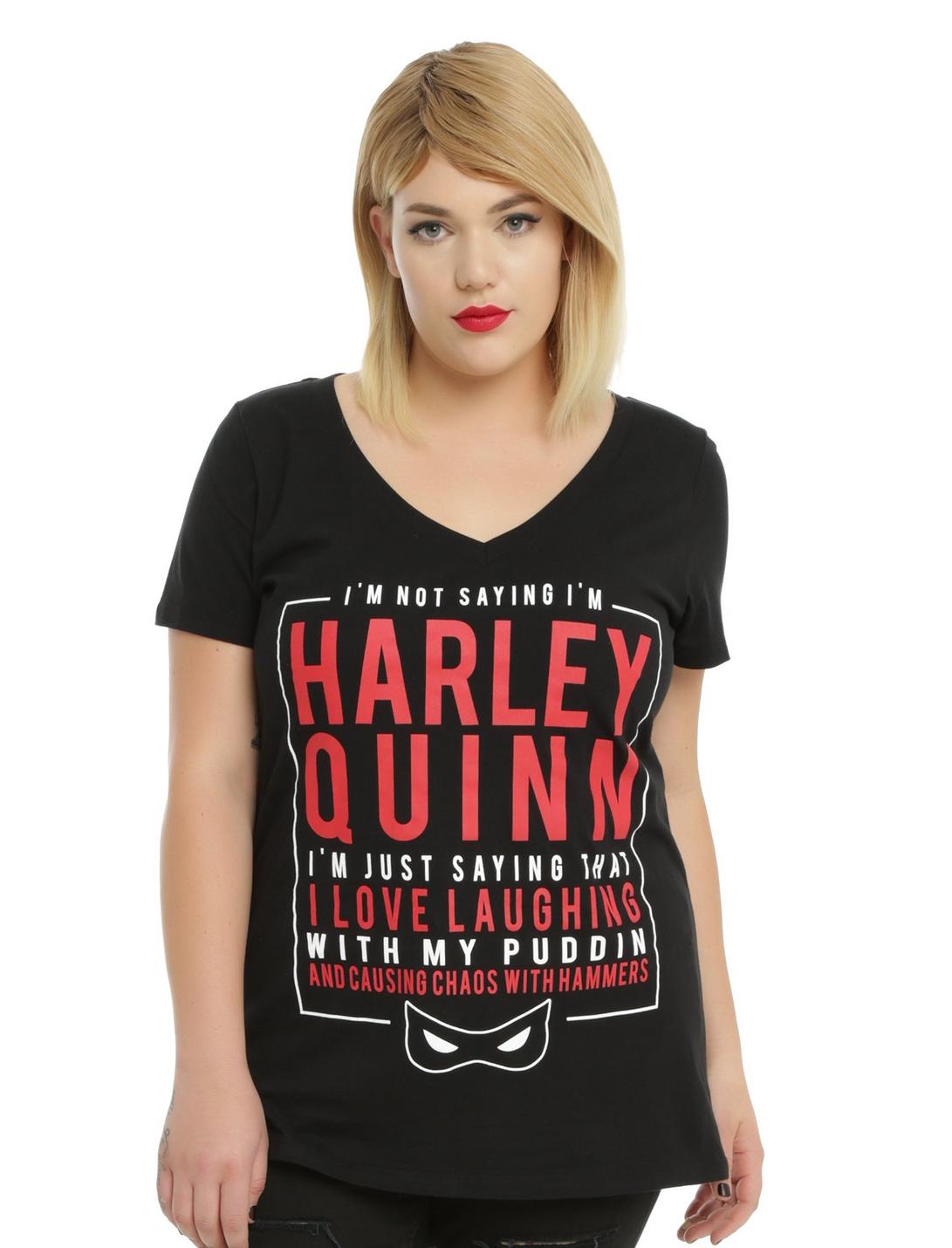 DC Comics Harley Quinn I'm Not Saying Girls T-Shirt Plus Size, BLACK, hi-res