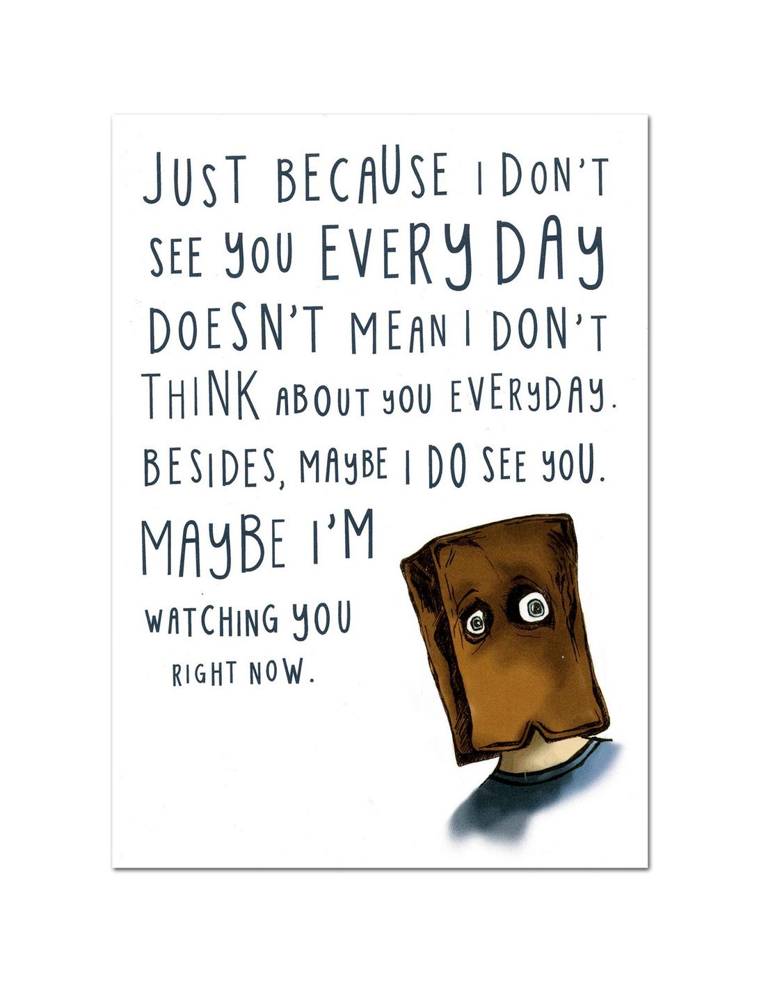 Uncooked Watching You Right Now Greeting Card, , hi-res