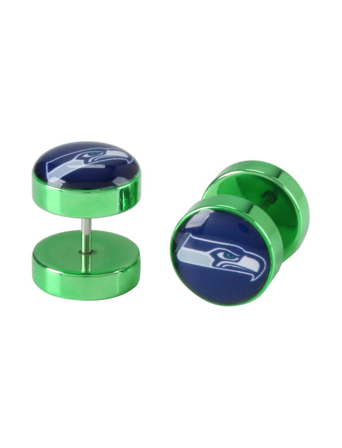 NFL Seattle Seahawks Faux Plug 2 Pack, , hi-res