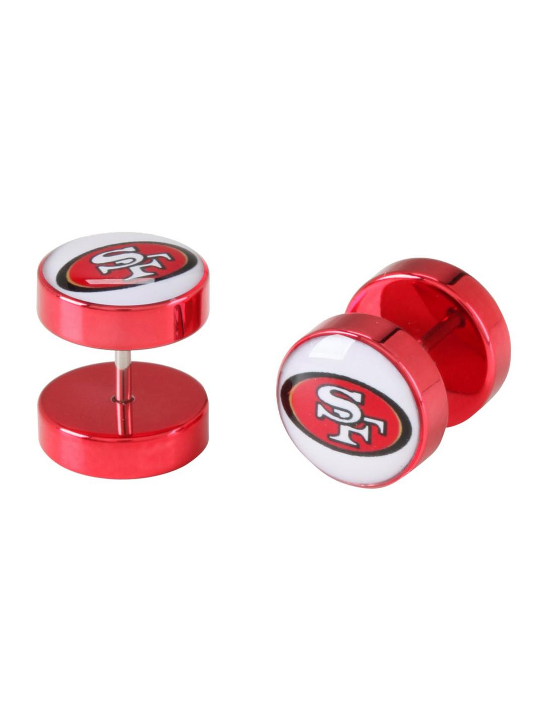 NFL San Francisco 49ers Faux Plug 2 Pack, , hi-res