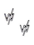 Sleeping With Sirens Logo Stud Earrings, , hi-res