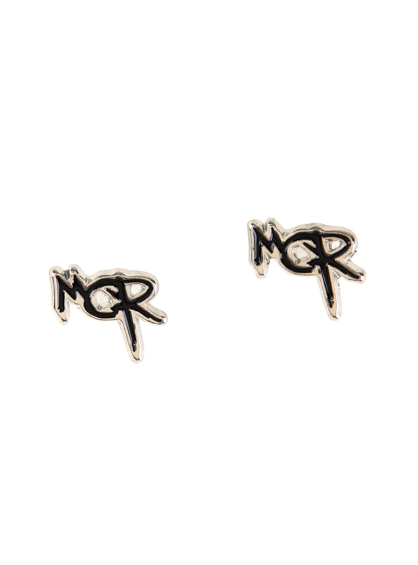 My Chemical Romance MCR Logo Stud Earrings, , hi-res