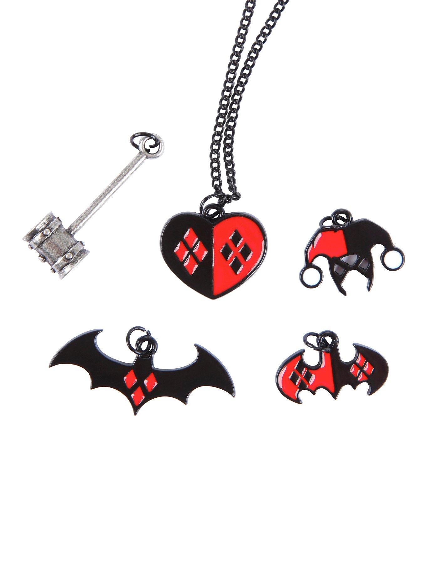 DC Comics Harley Quinn Interchangeable Charm Necklace, , hi-res