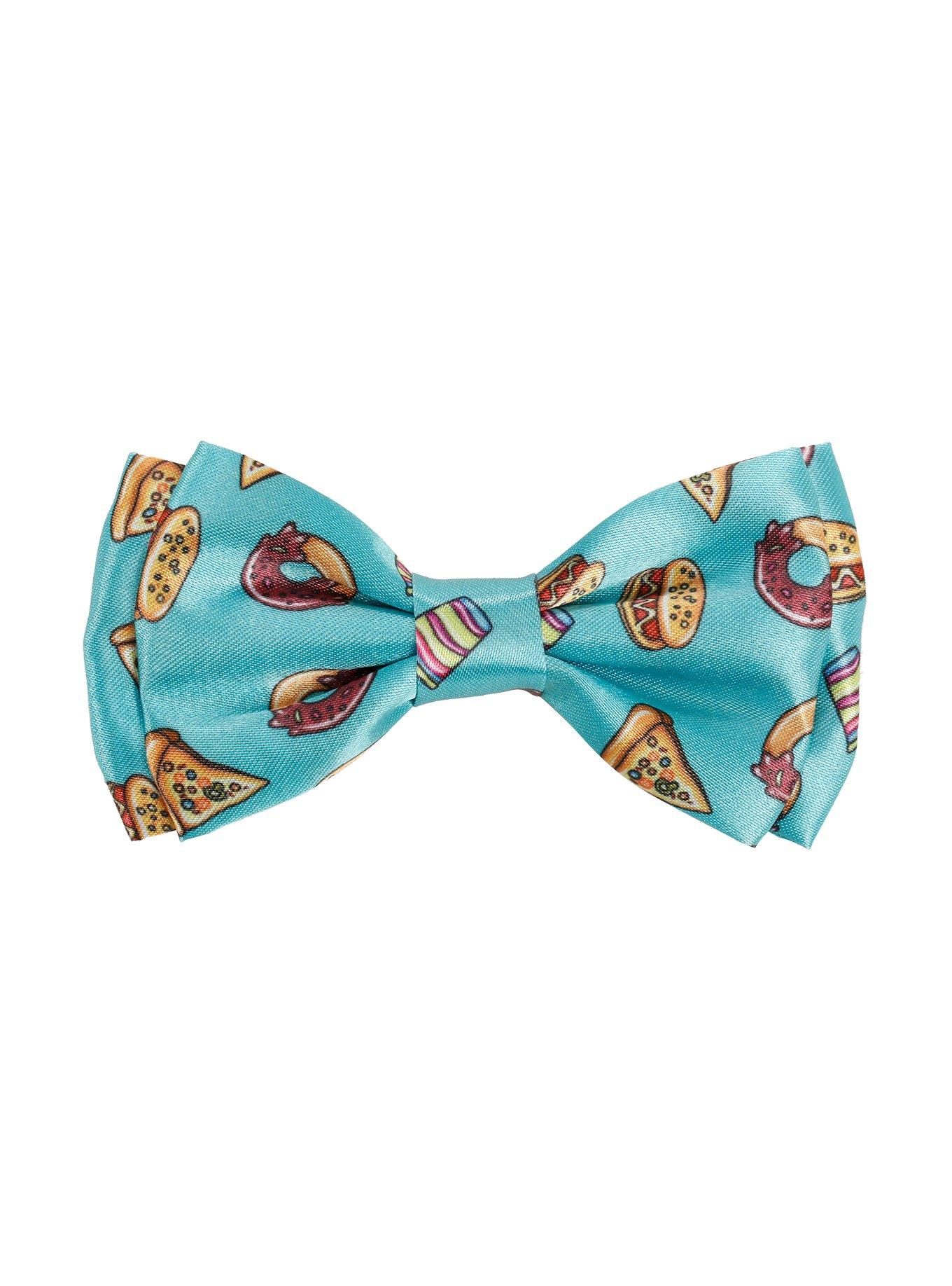 Mint Junk Food Satin Hair Bow, , hi-res