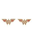 DC Comics Wonder Woman Bling Logo Earrings, , hi-res