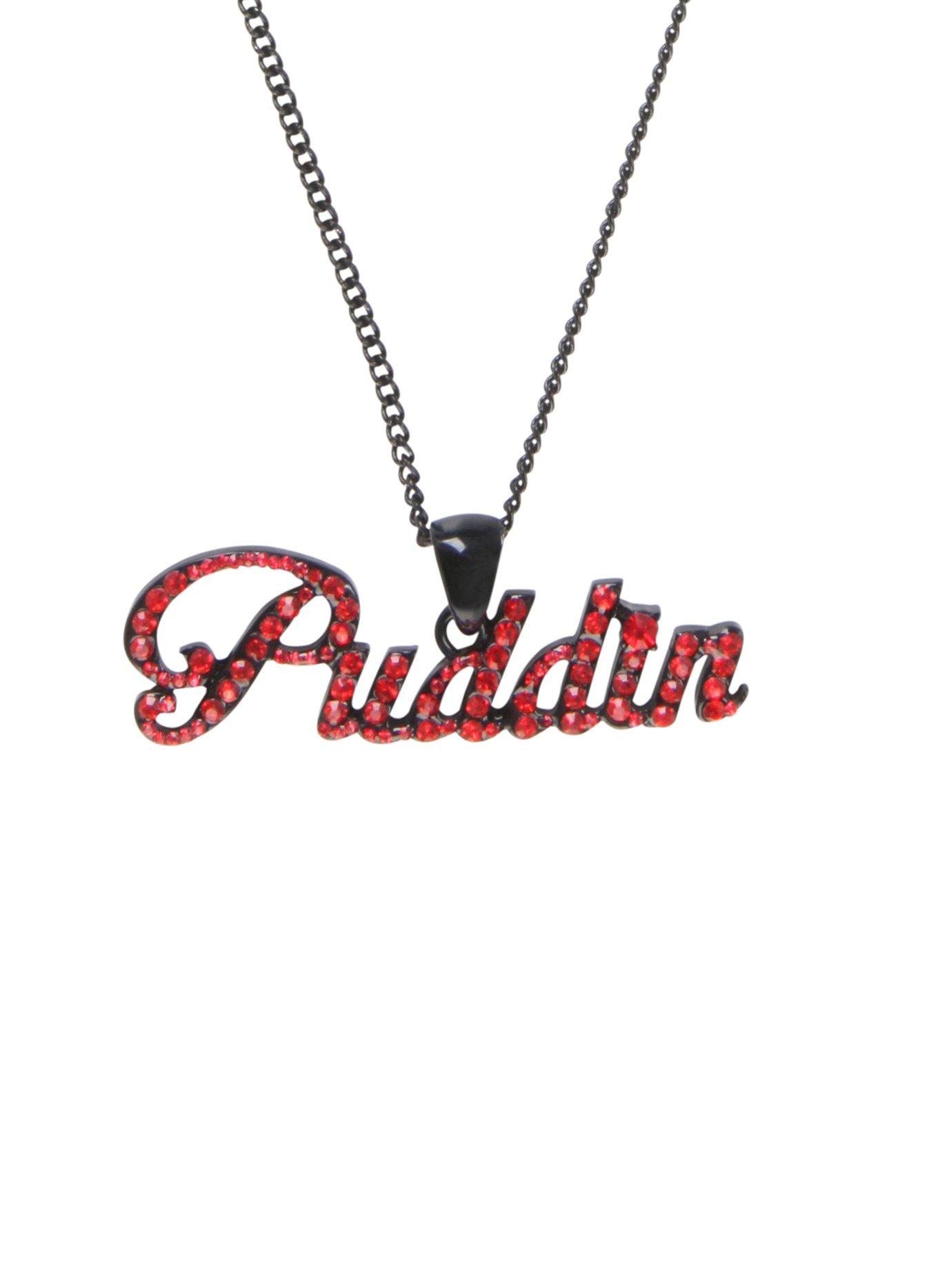 DC Comics Harley Quinn Puddin Bling Necklace, , hi-res