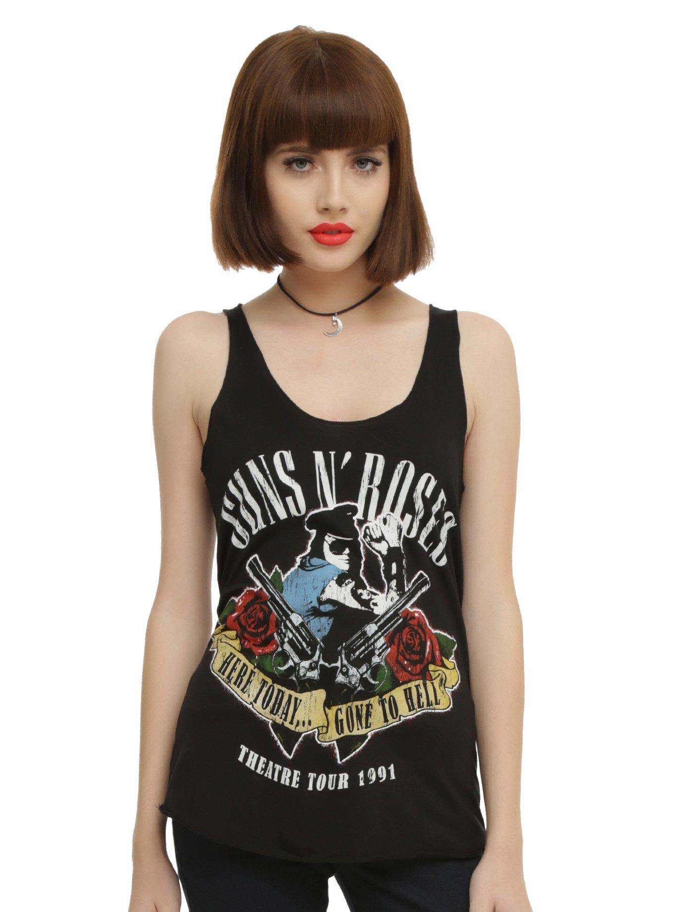 Guns N' Roses Here Today Gone To Hell Girls Tank Top, BLACK, hi-res