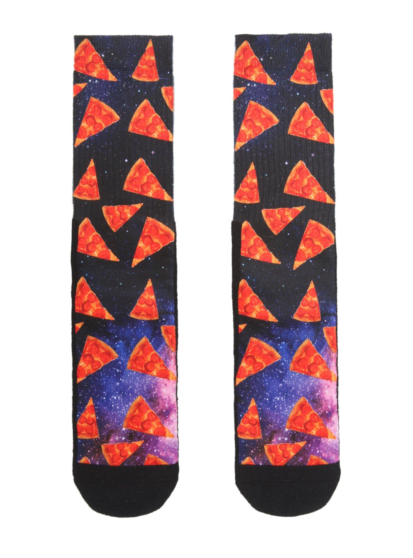 XXX RUDE Pizza Is My Spirit Animal Crew Socks, , hi-res