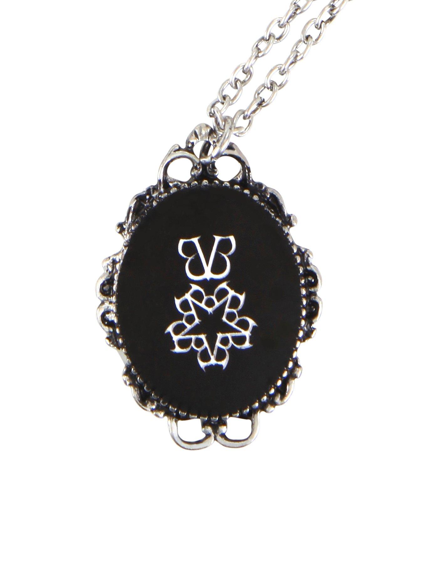Black Veil Brides Cameo Logo Necklace, , hi-res