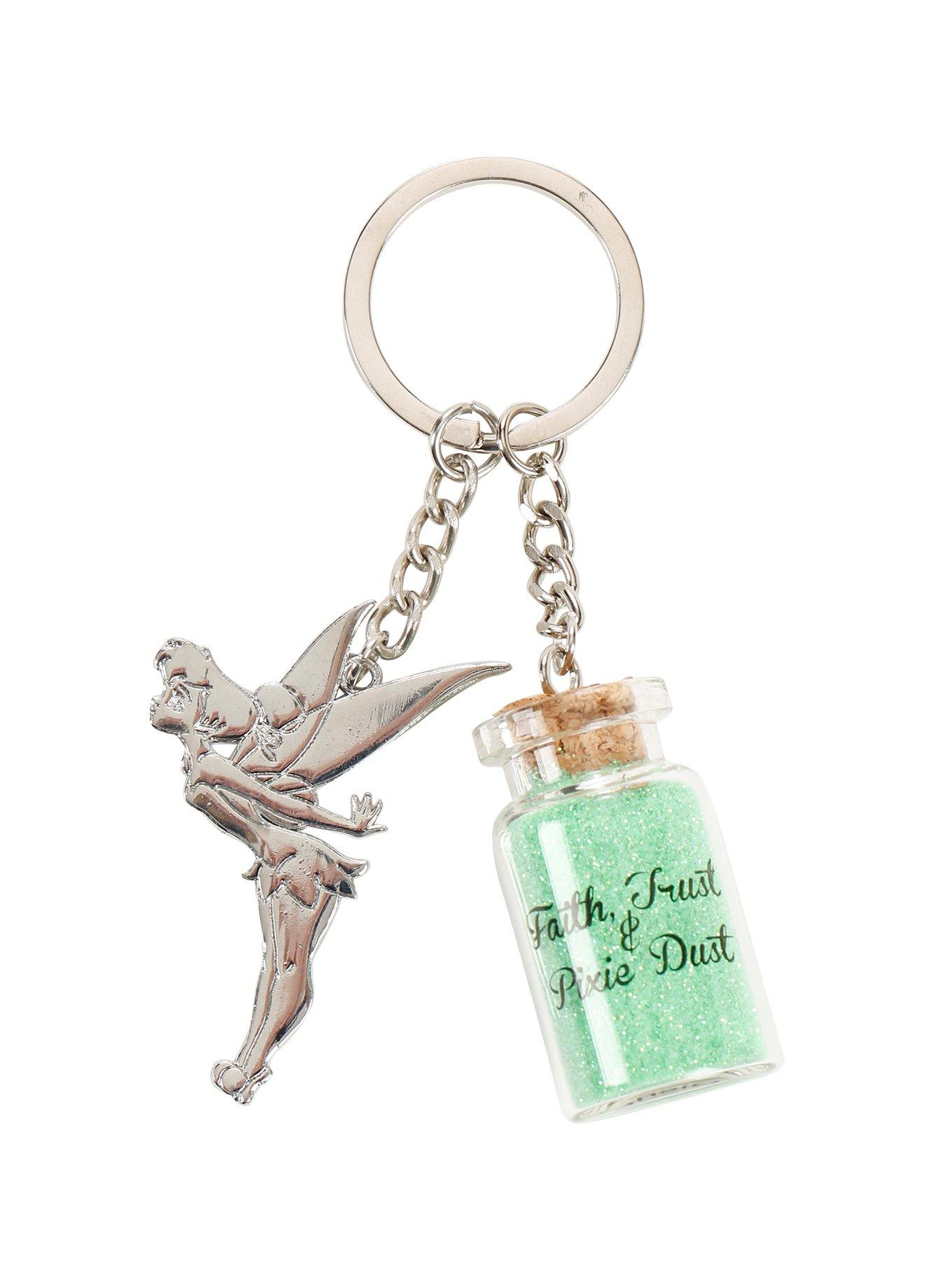 Disney Peter Pan Tinkerbell Pixie Dust Bottle Key Chain, , hi-res