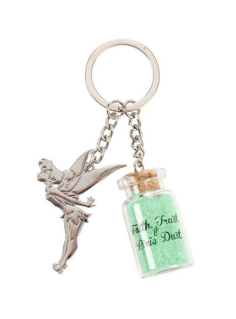 Disney Peter Pan Tinkerbell Pixie Dust Bottle Key Chain Hot Topic
