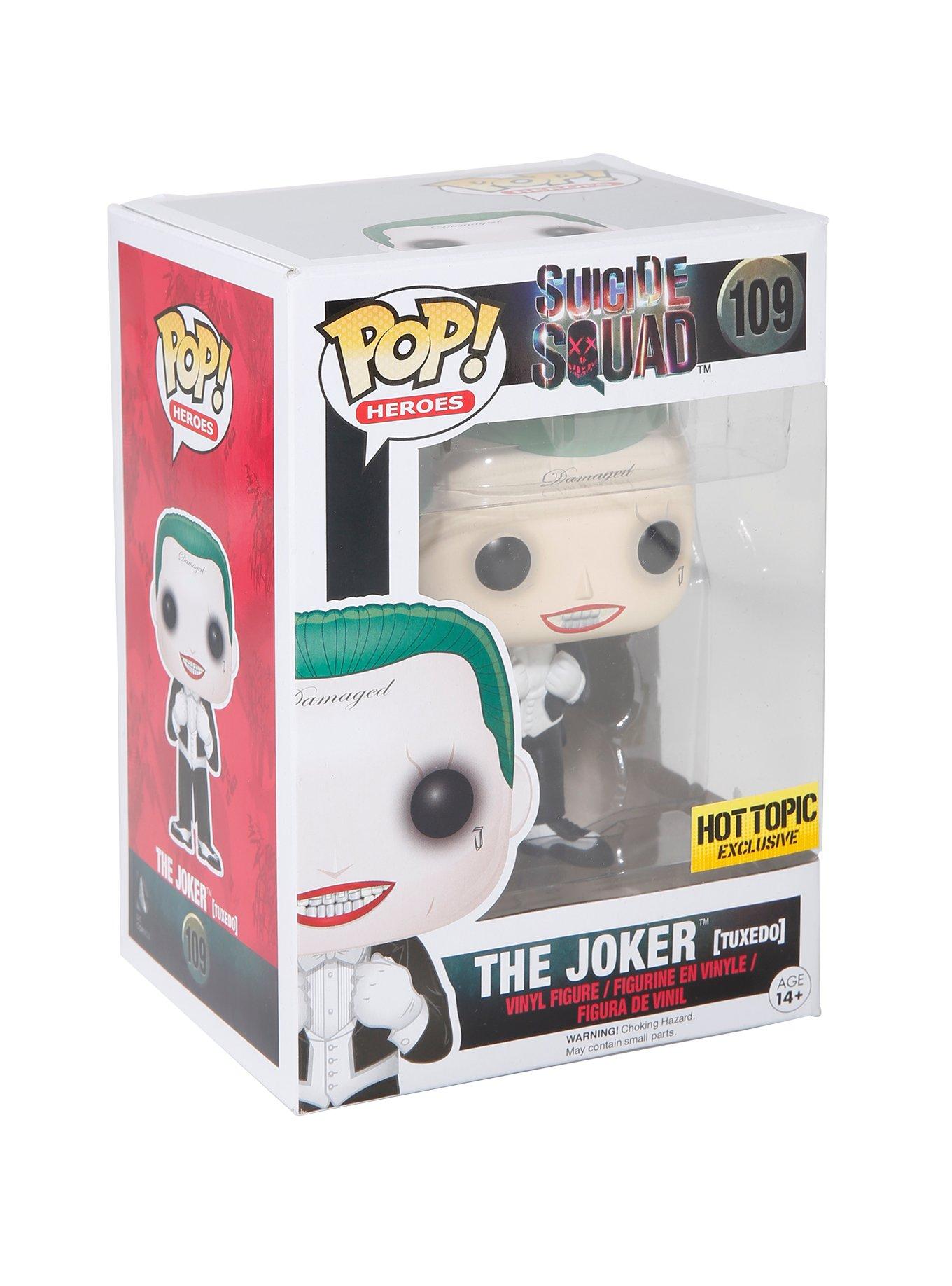 Funko DC Comics Suicide Squad Pop! Heroes The Joker (Tuxedo) Vinyl Figure Hot Topic Exclusive, , hi-res