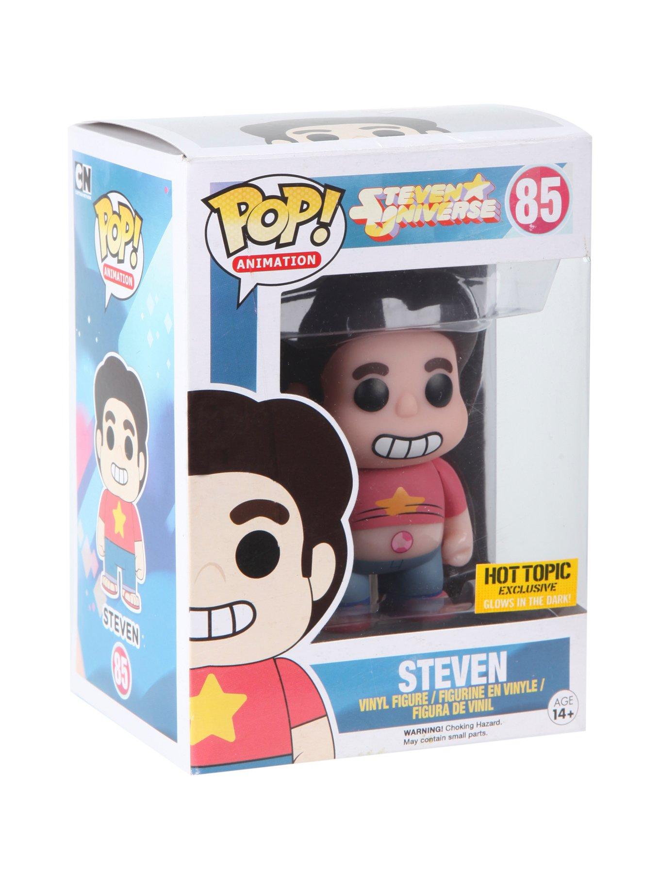 Funko Steven Universe Pop! Animation Glow-In-The-Dark Steven Vinyl Figure  Hot Topic Exclusive