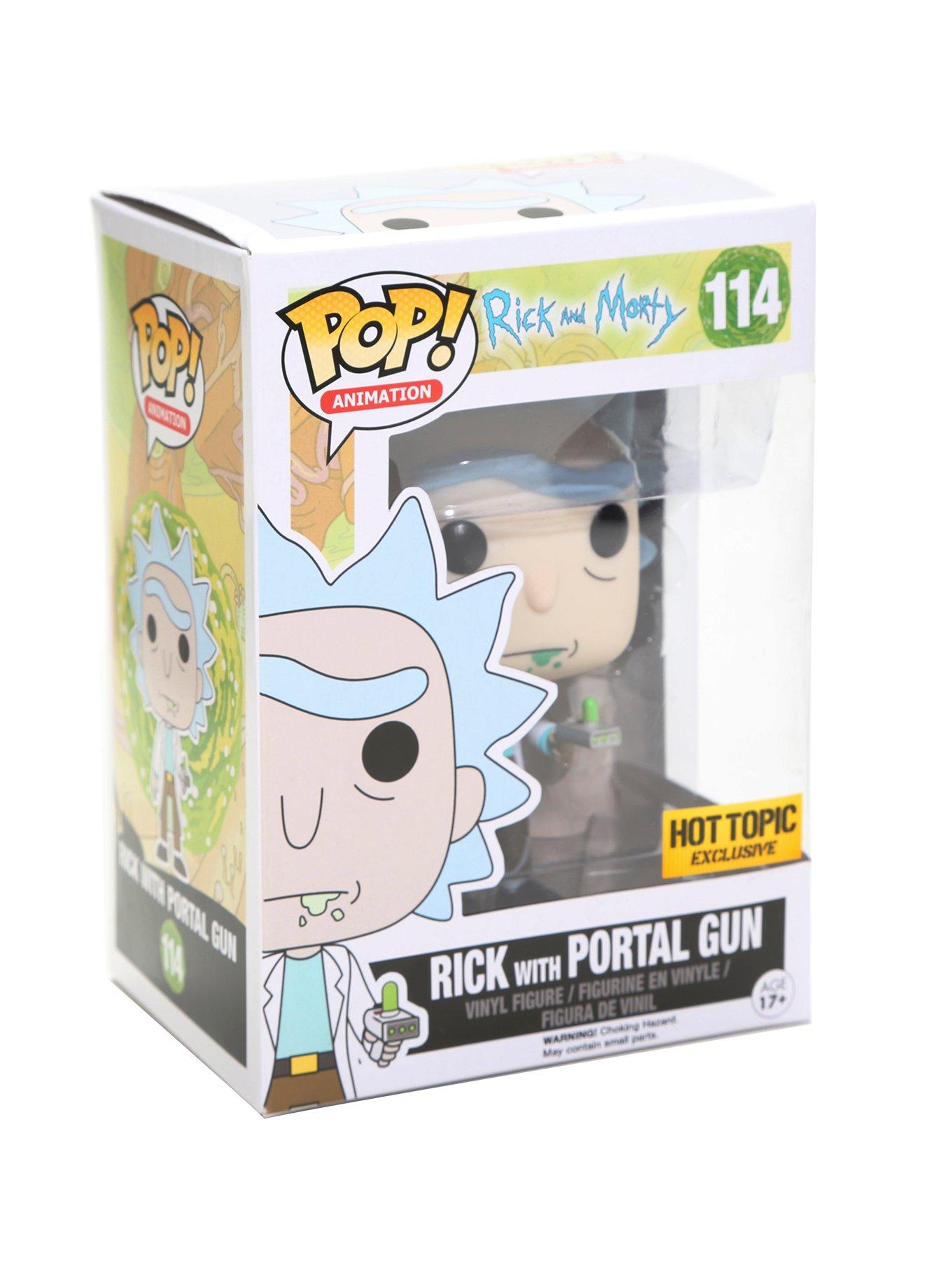 Funko Rick And Morty Pop! Animation Rick With Portal Gun Vinyl Figure Hot Topic Exclusive, , hi-res
