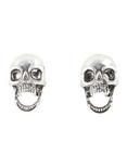 Blackheart Skull With Movable Mouth Stud Earrings, , hi-res