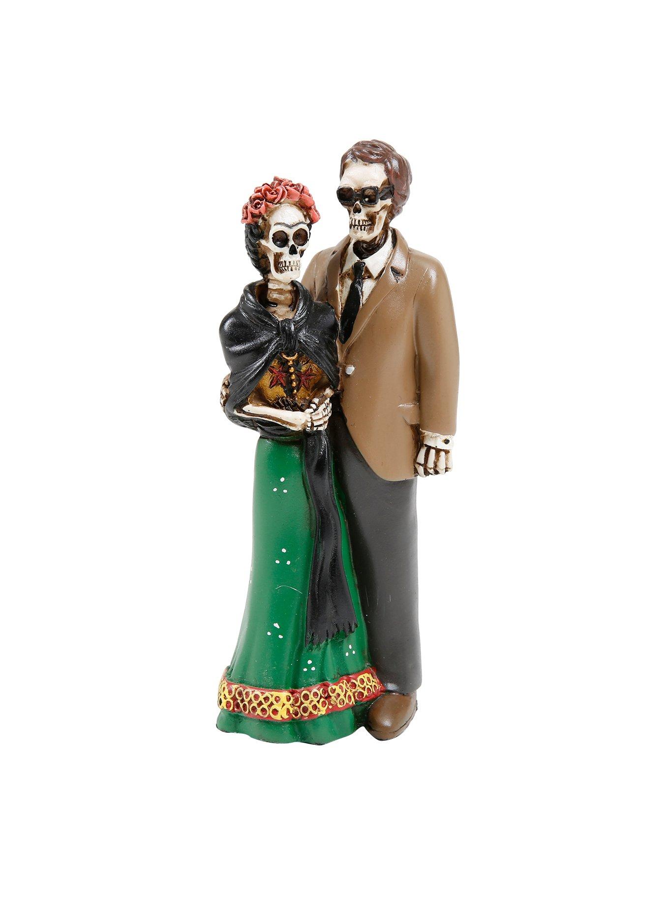 Skeleton Day Of The Dead Couple Figurine, , hi-res