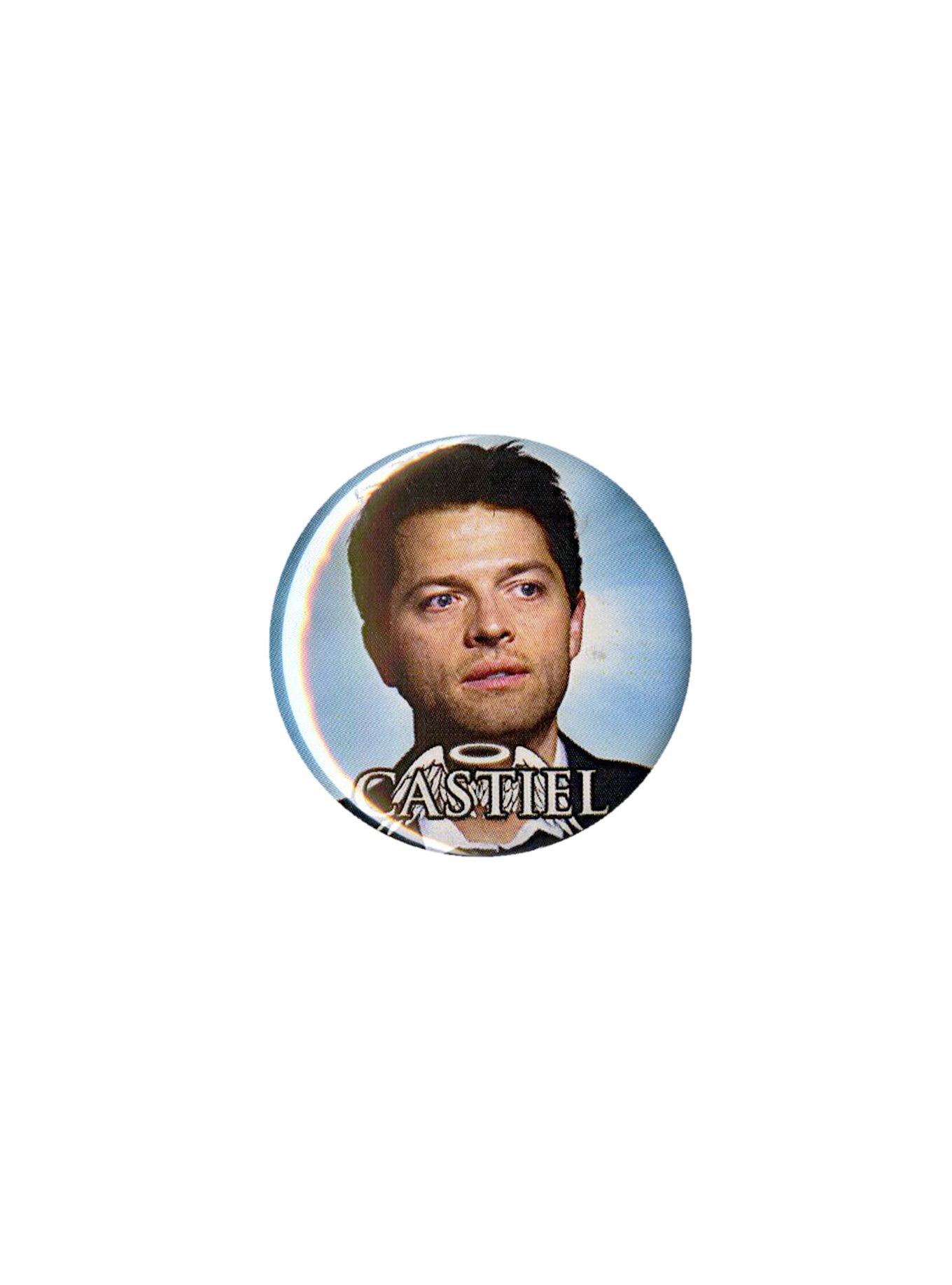 Supernatural Castiel Face Pin, , hi-res