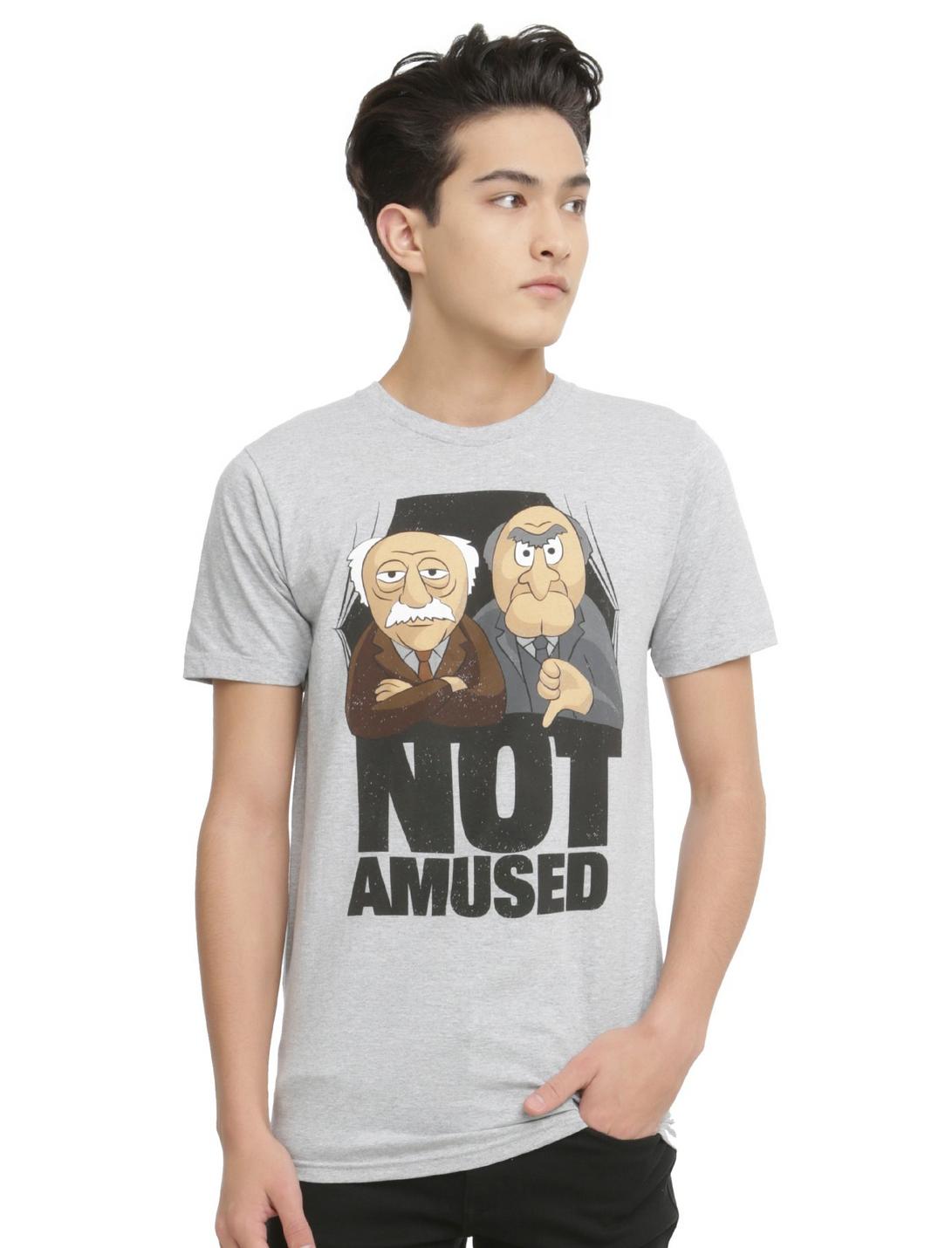 Threadless The Muppets Not Amused T-Shirt, HEATHER GREY, hi-res