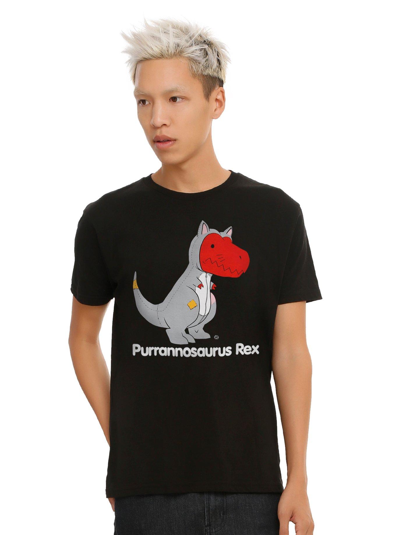 Purrannosaurus Rex T-Shirt, BLACK, hi-res