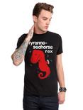Tyranno-seahorse Rex T-Shirt, BLACK, hi-res