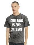 Quitting Is For Quitters T-Shirt, BLACK, hi-res