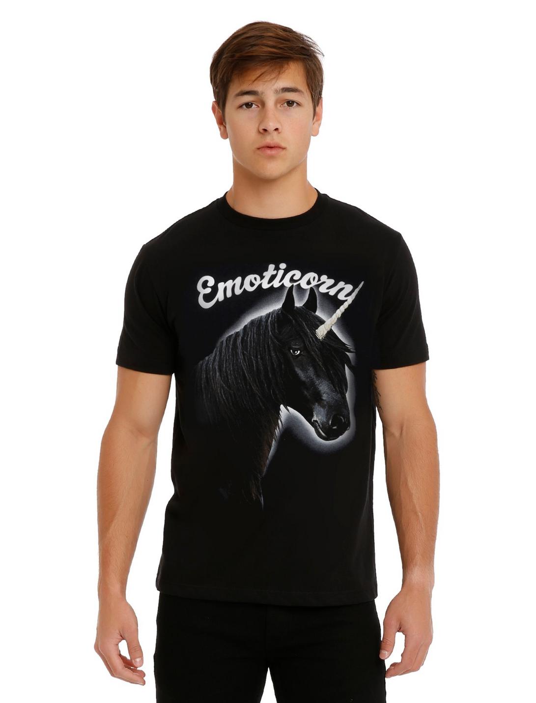Emoticorn T-Shirt, BLACK, hi-res