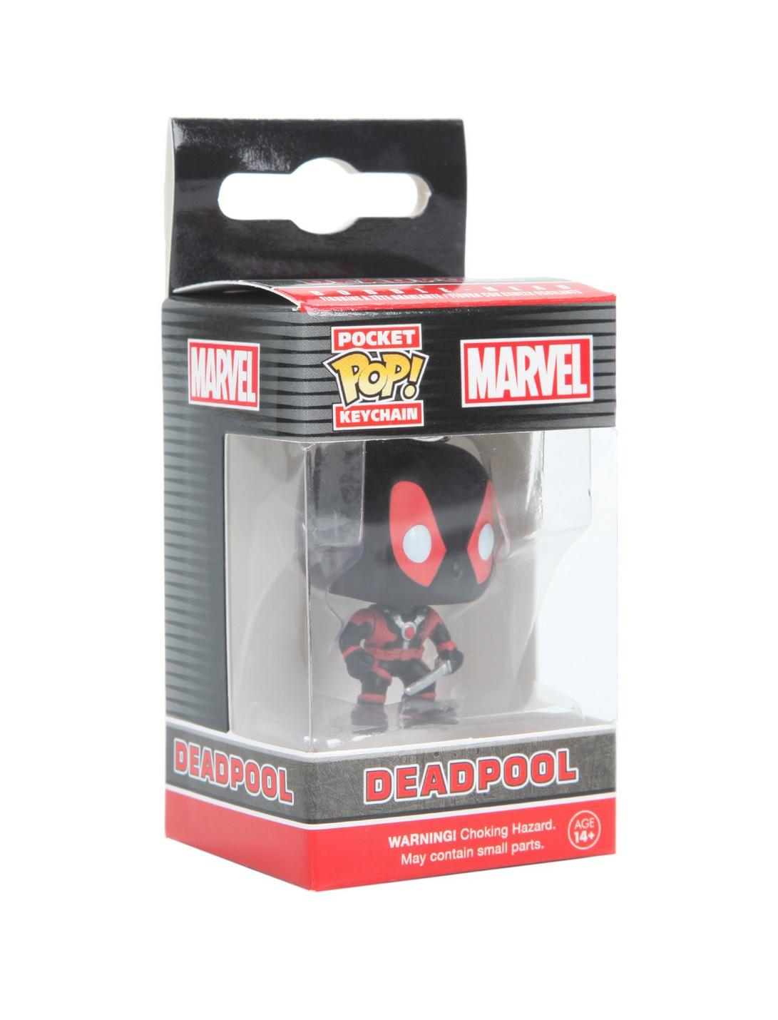Funko Marvel Pocket Pop! Deadpool (Black Suit) Key Chain, , hi-res