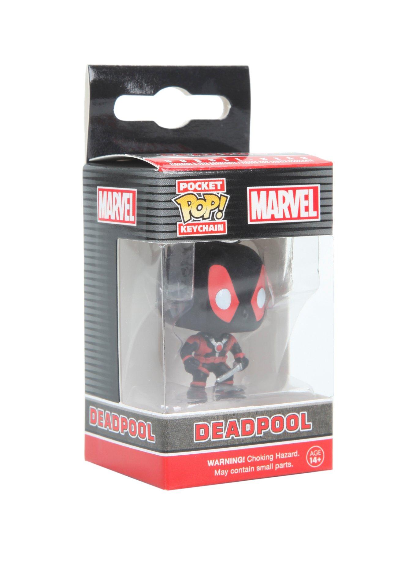 Funko Marvel Pocket Pop! Deadpool (Black Suit) Key Chain, , hi-res