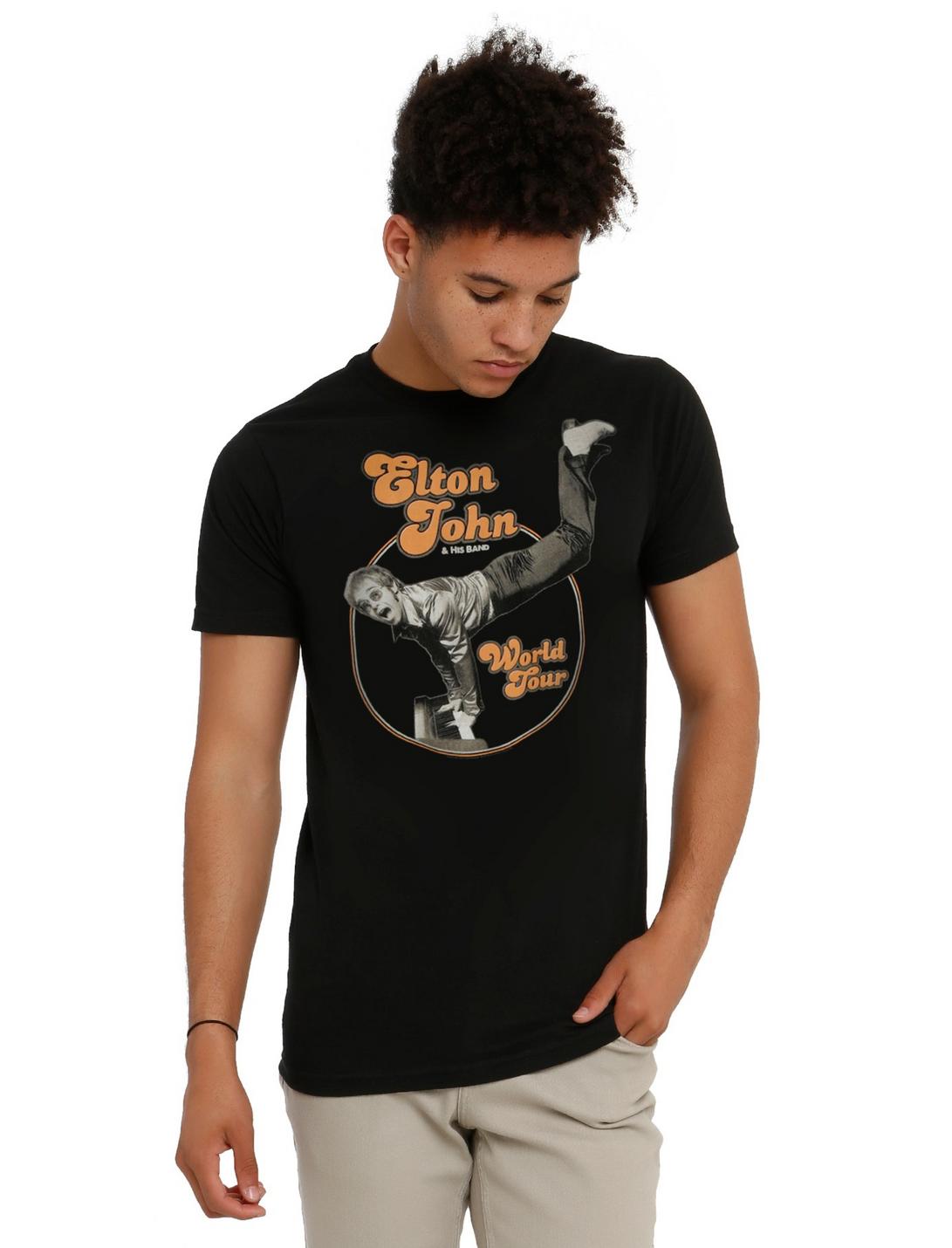 Elton John Piano Handstand T-Shirt, , hi-res
