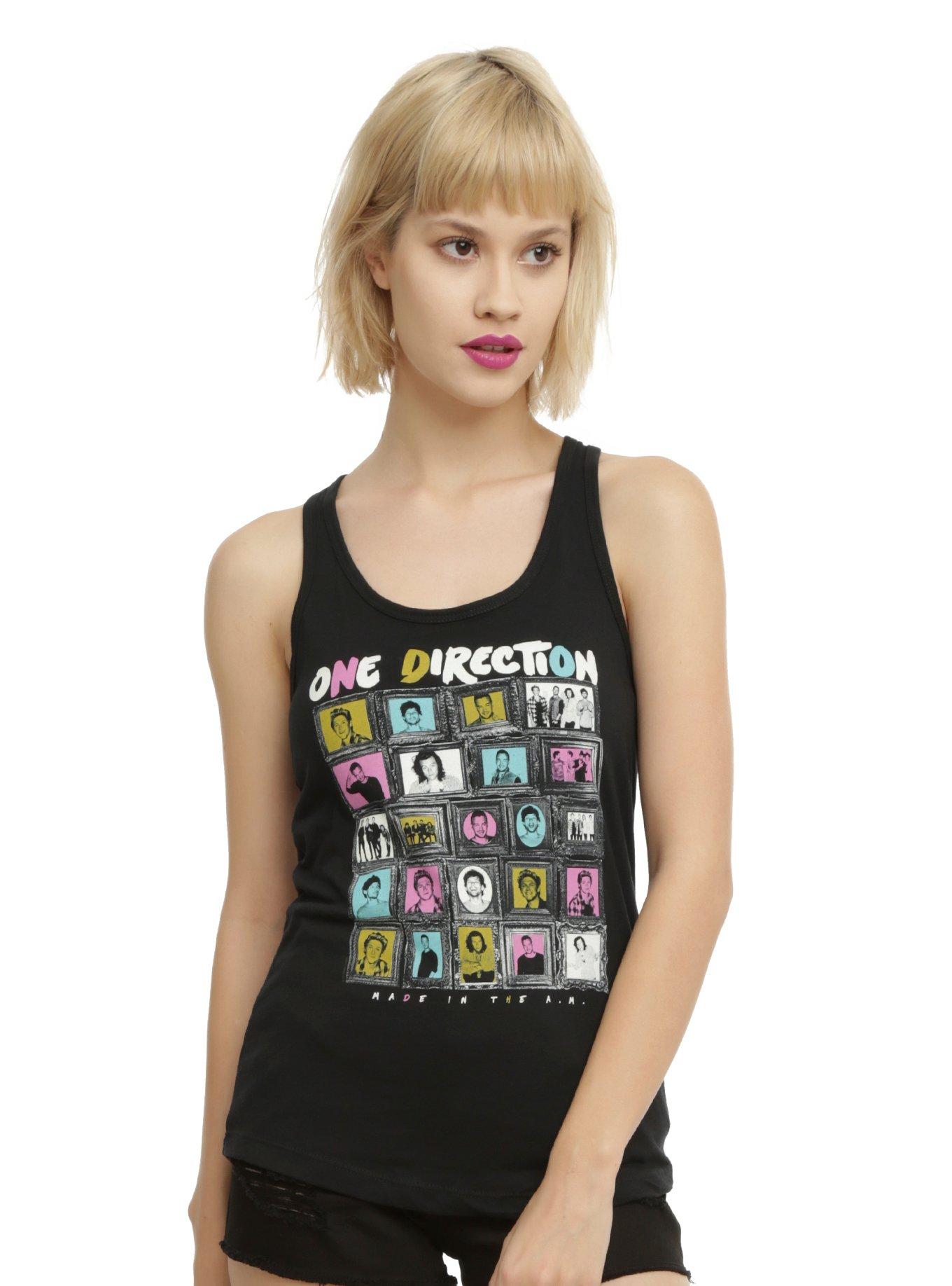 One Direction Framed Photos Girls Tank Top, BLACK, hi-res