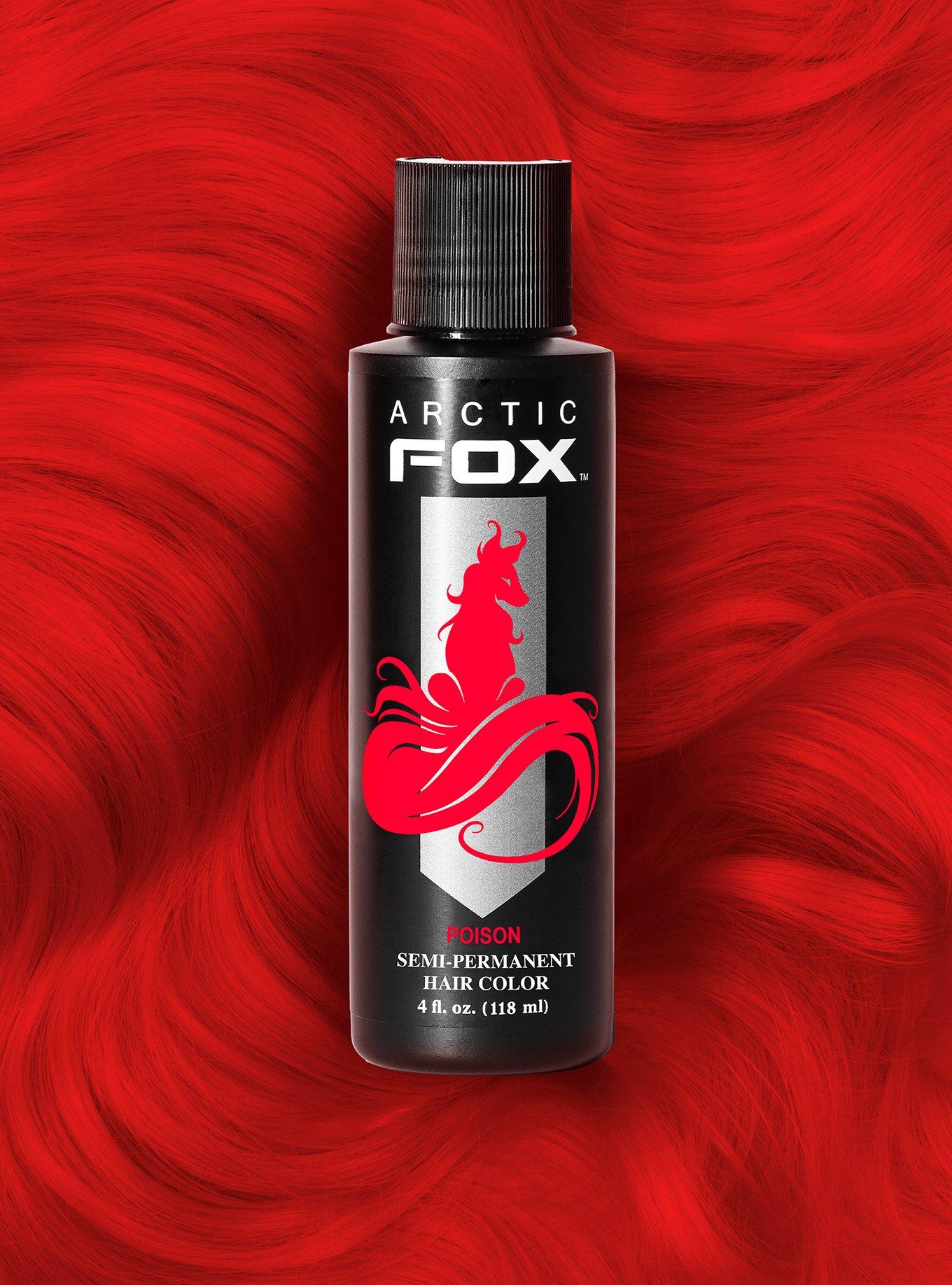 Arctic Fox Semi-Permanent Poison Red Hair Dye, , hi-res